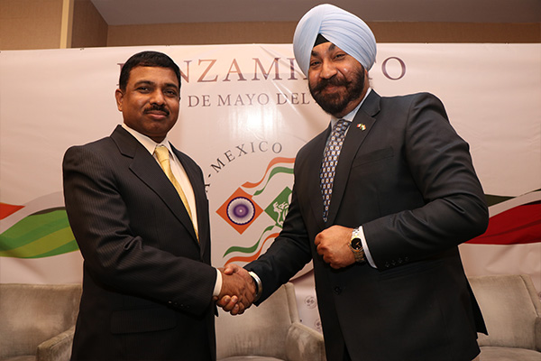 India-Mexico Business Collaboration in Action Business and government leaders from India and Mexico in a joint event promoting bilateral cooperation.