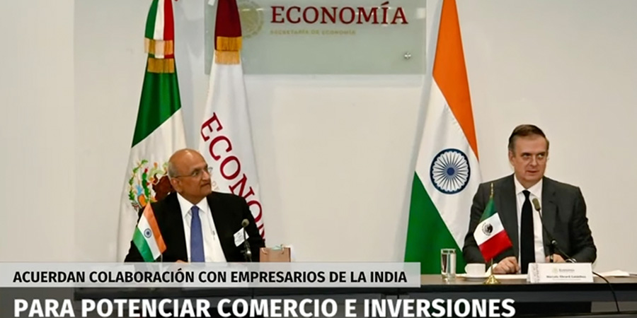 Delegación de India y autoridades mexicanas fortalecen cooperación económica Reunión Secretaría de Economía e India Mexico Business Chamber con empresarios indios